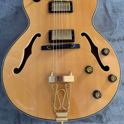 Epiphone Emperor II Hollowbody Archtop Electric Guitar – Natural – 2006 – w/ Soft Case image 11
