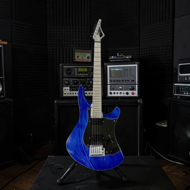 Rick Toone Spearfish "Blueprint" 2025 w/tremolo- Custom Blueprint Stain imagen 1