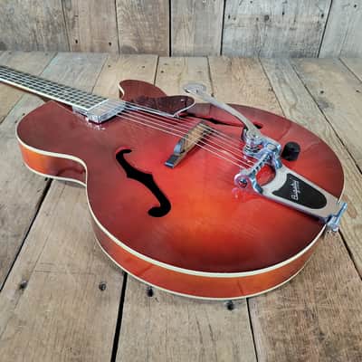 Harmony Rocket H53 1959-1965 with Bigsby with Floating Jazz Pickup - Nickel - Red image 11
