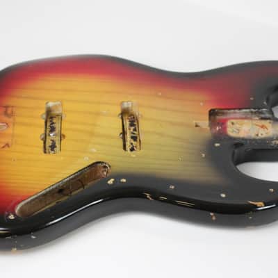 1973 Vintage Fender Jazz Bass Alder Sunburst BODY 1970s USA image 8