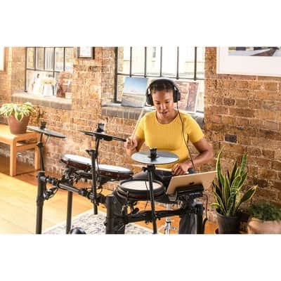 Alesis Nitro Max Kit Electronic Drum Set with Quiet Mesh Pads Bundle image 8