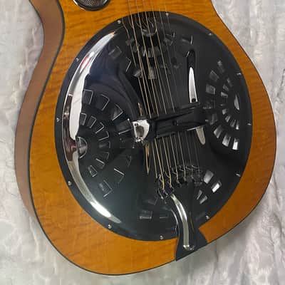 NEW! Epiphone Dobro Hound Dog Deluxe Roundneck Acoustic-Electric Resonator - Vintage Brown - 6.8lbs - Authorized Dealer - G07356 image 7