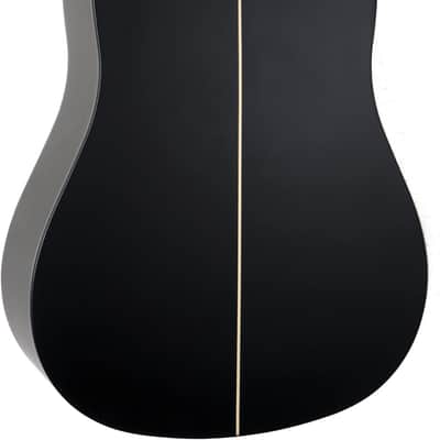Washburn 6 String Acoustic Guitar, Right, Striped Ebony (DFED) image 7