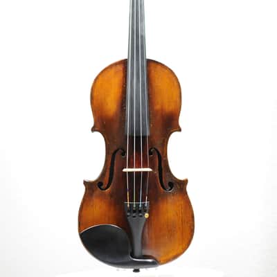 Faux Flamed Full Size Violin or fiddle c. 1900 reparied by Gosparlin of Glendale CA image 2