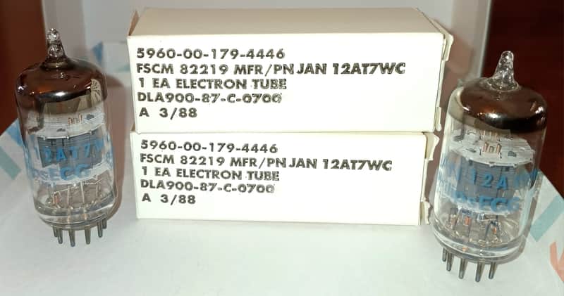 Philips JAN 12AT7WC Preamp Tube Pair image 1