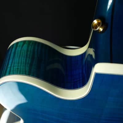 Heritage  Super Eagle 1998 Blue Sunburst Rare Archtop Guitar image 9