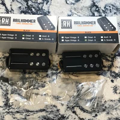 RAILHAMMER Chisel Humbucker Pickup SET BLACK