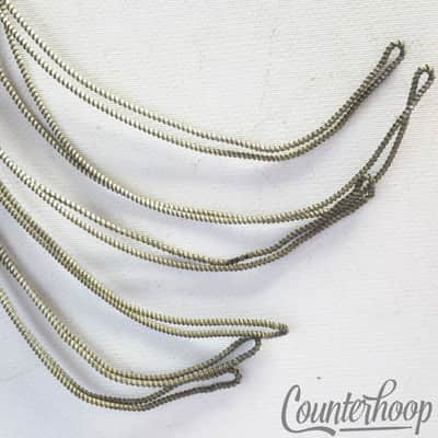Ludwig 14"12-Strand Snare Drum Coiled Metal/Cloth 18"Wires Vintage 1920 Marching image 2