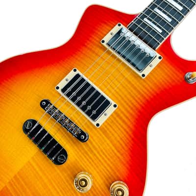 Dean USA Custom Shop Cadillac Flame Top - Trans Cherry Sunburst image 10