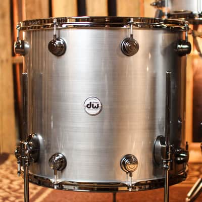 DW Collector's Oak Anodized Stainless Steel Drum Set - 24,10,12,13,15,18,14sn - SO#1357434 image 8