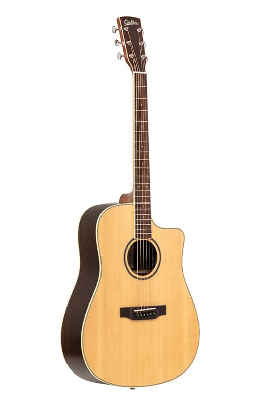 Crafter ES-ROSE DCE NAT ES Series Dreadnought Cutaway Solid Spruce Top Mahogany Neck 6-String Acoustic-Electric Guitar w/Gig Bag image 1