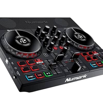 Numark PartyMix DJ Controller with Built-In Sound Card, Light Show 2010s - Black image 3