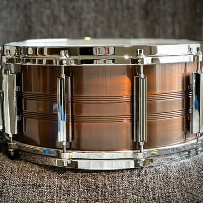 80's MIJ Tama Seamless copper snare 14"x6.5" image 4