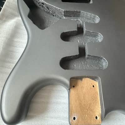 Matte Grey Guitar SSS Stratocaster Strat Style Body image 5