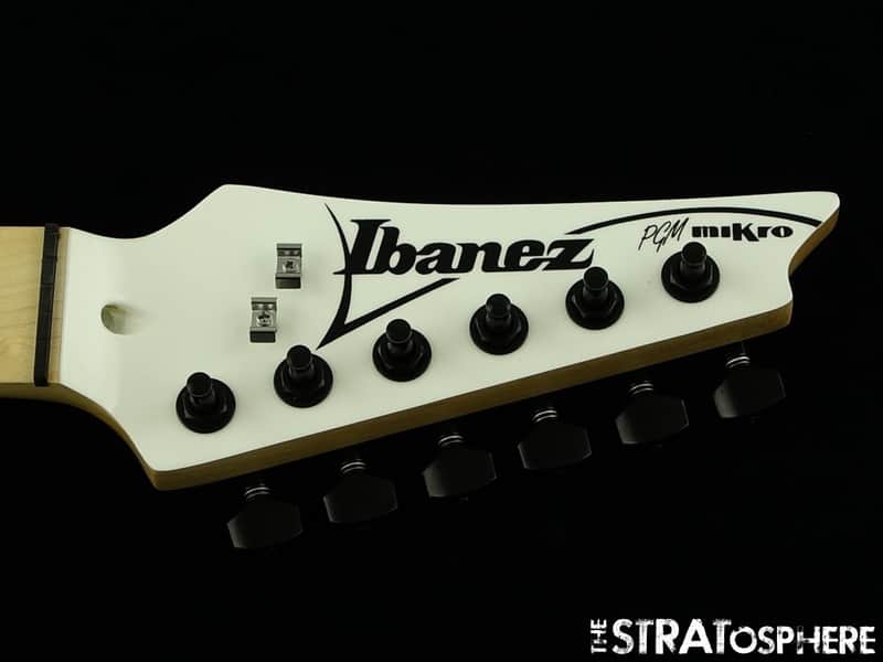 Ibanez PGMM31 NECK + TUNERS Paul Gilbert miKro White Reverse Headstock Maple image 1