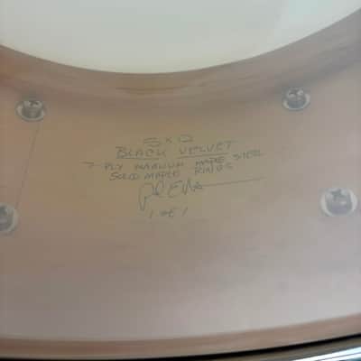 Montineri Custom 5"x12" "Black Velvet" Magnum Snare image 13