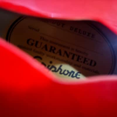 Epiphone Dot Deluxe with Rosewood Fretboard Red Electric Guitar Upgraded Pickups plus Case image 3