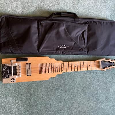 Jackson SlideKing LS Lap Steel with a 3 strings palm bending lever - Natural, no legs, felt fabric on the back side image 16