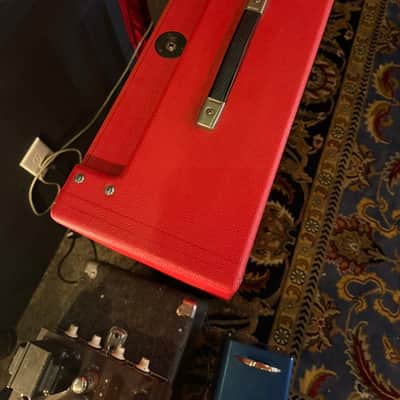 Custom 6x10 Guitar speaker cabinet red, 1950's speakers image 2