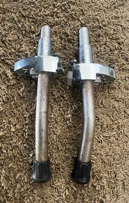 Rogers Big R XP8 bass spurs w brackets 1980 image 1