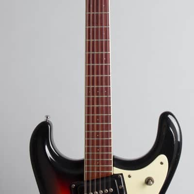 Mosrite  Mark XII 12 String Solid Body Electric Guitar (1967), ser. #T690, original black hard shell case. image 8