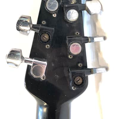 Ovation modified rat rod electric guitar rebuilt Breadwinner 1970s Black image 6