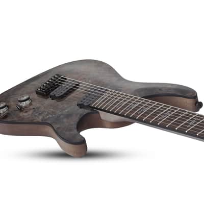 Schecter Omen Elite-7 Multiscale 7-string Electric Guitar - Charcoal image 6