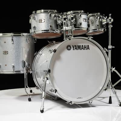 Yamaha Absolute Hybrid Maple 5pc 8/10/12/16/22 Silver Sparkle image 1