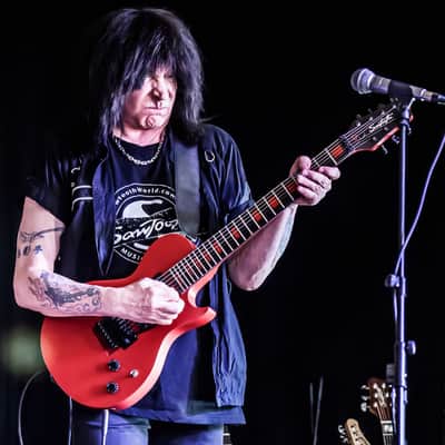 Sawtooth Americana Heritage HM724 Left-Handed 7-String Electric Guitar with Fluence Pickups & Floyd Rose Original, Satin Red image 10