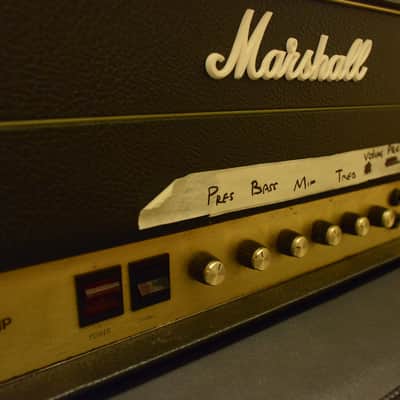 Marshall JMP 50 Watt 1978 Celebrity ARTIST owned Dan Hawkins of The Darkness Recording  Guitar Amp image 10