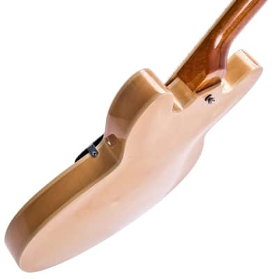 Vintage VSA500 ReIssued Semi Acoustic Guitar - Natural Maple (VSA500MP) image 5