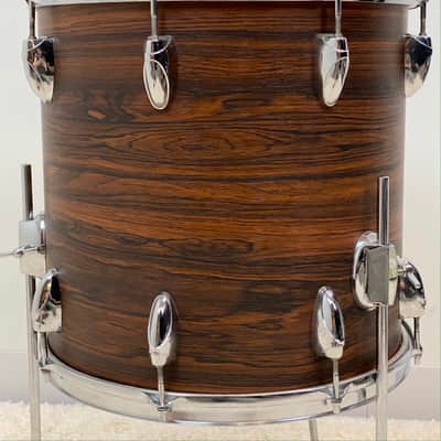 Yamaha 20/12/14/5.5x14". 1970s Vintage Drum Set - Walnut veneer. Birch shells. Ultra rare. image 13