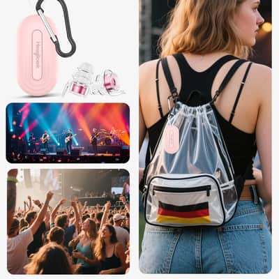 Concert Ear Plugs, 2Pairs Reusable high Fidelity Musician Ear Plugs for Concerts Loud Music-Noise Reduction Ear Protection earplugs for Rave,Festival,Music,Tinnitus Relief image 7