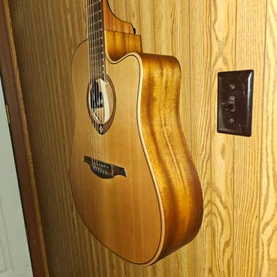 Lag Tramontane T170DCE Cedar Satin Dreadnought Cutaway image 2