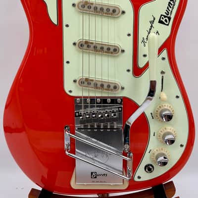 Burns  London Hank Marvin "The Shadows" Custom Edition 2004 - Fiesta Red image 6