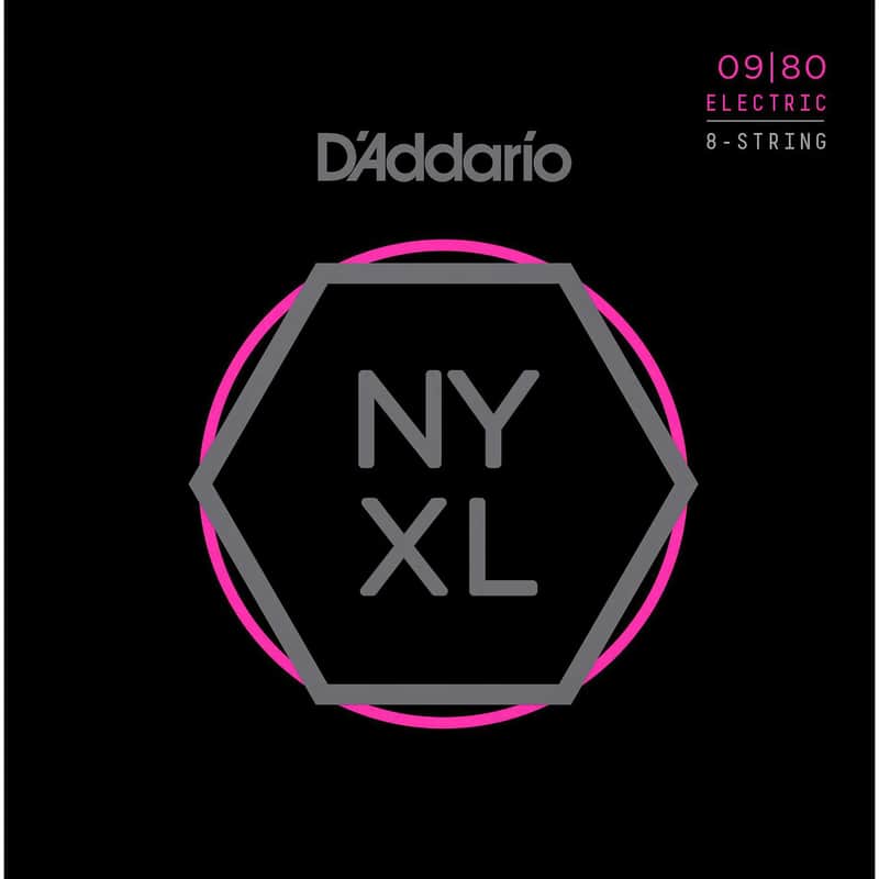 D'Addario NYXL0980 - 8-String Set - Super Light - 09-80 image 1
