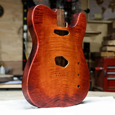 Curly Maple Tele Body / Sunburst Tele Body image 1