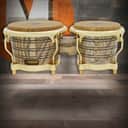 Latin Percussion LP Giovanni Galaxy CCII 7-1/4"-8-5/8" Bongos - Natural American Ash with Gold Hardware (LP793X)