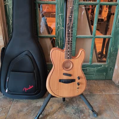 Fender American Acoustasonic Tele Telecaster All Mahogany w/ Deluxe Gig Bag image 1