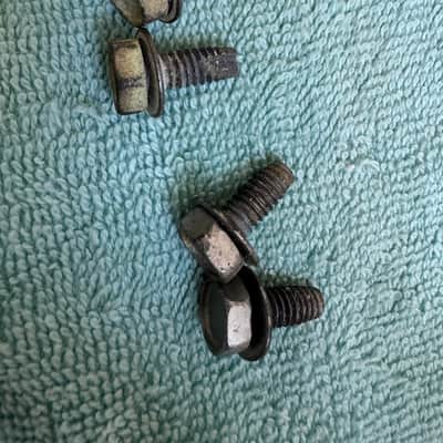 Rogers Two Tom Drum Mount or Spur brackets - Big R Memriloc XP8 - 1” Lot #5 70s - Chrome image 12
