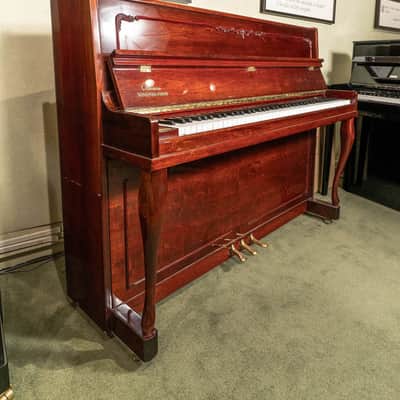 Nordiska 46" Upright Piano | Polished Mahogany | Used Bild 1