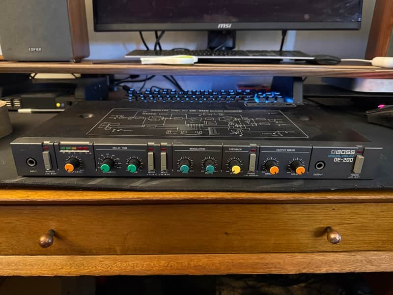 Boss DE-200 Digital Delay 1984 - Black image 1