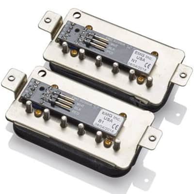 EMG Super 77 Active Humbucker 2-piece Pickup Set - Zebra -NEW image 3