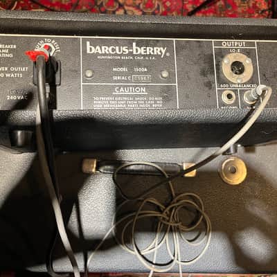 Vintage Barcus-Berry 1500A Preamp & 1602 Powered Speaker Cabinet (1977) – Rare Complete USA System image 7