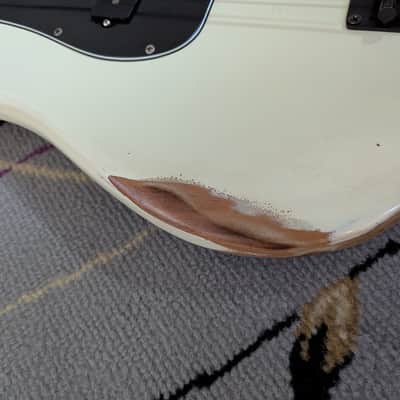 Custom Fender Squier Precision P Bass w/ EMG Geezer Butler Signature Pickups image 3