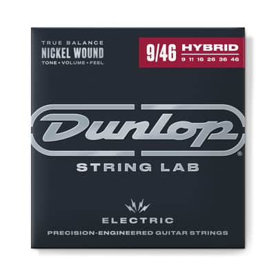Dunlop DEN0946 String Lab Nickel-Plated Steel Electric Guitar Strings - Light Top Heavy Bottom (9-46) image 1
