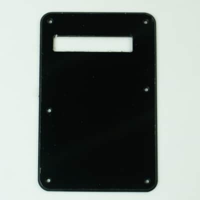 Replacement Cavity Cover Tremolo Back Plate for Strat Style ,1 ply Black