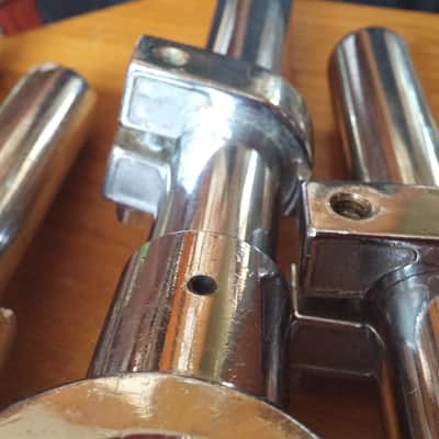 VINTAGE Pearl Tom Mount Arms  80s PAIR 4 MEMORY LOCKS All Original image 12
