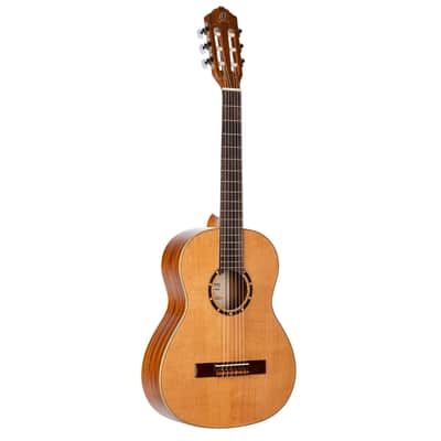 Ortega R122G-3/4 Family Series Cedar Top Mahogany Neck 3/4 Size Nylon 6-String Classical Acoustic Guitar w/Gig Bag image 2