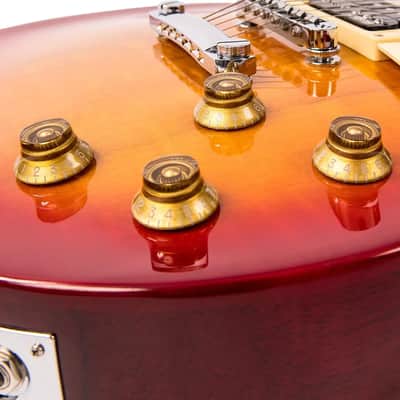Vintage V100NBCSB Reissued Unbound Cherry Sunburst image 3